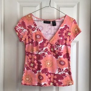 Vtg.👜 New York & Company Floral Top